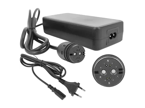 Cargador bicicleta eléctrica | POWERSMART para 36170-01/Shimano Eco/CAN/17,25Ah, Negro