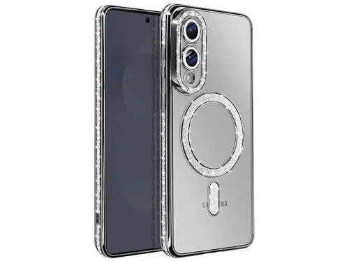 Carcasa para móvil | AVIZAR BACK-DIAMAG-BK-S25E, Compatible con Samsung Galaxy S25 Edge, Negro