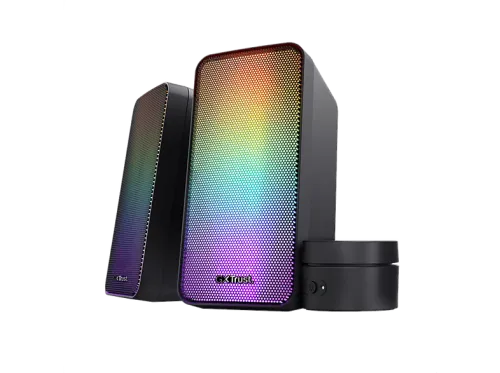 Altavoces para PC | Trust GXT 611 WEZZ, 12 W, Alámbrica, Iluminación RGB, Negro