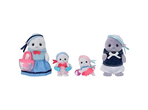 Muñeca | EPOCH GAMES Sylvanian Families Pack Familia Foca, 50 mm, 3 año(s), Plastico