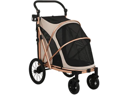 Carrito para perros | PAWHUT D00-244V00LR, para Perro, carga máxima 20 kg, Marrón
