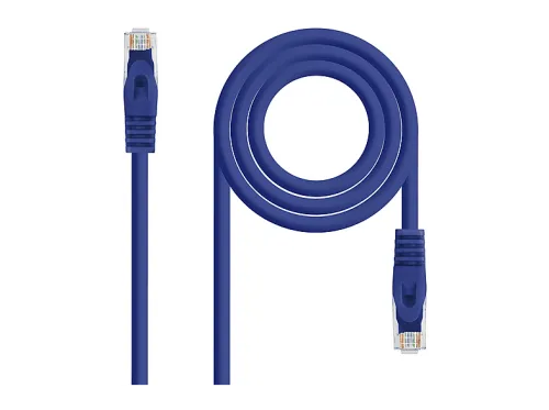 Cable de red | NANOCABLE 10.20.1801-BL, Cat-6A, , Azul