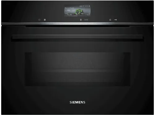 Horno microondas | SIEMENS CM776GKB1, Integrable, Pirolítico, 45 l, 59,4 cm, Negro