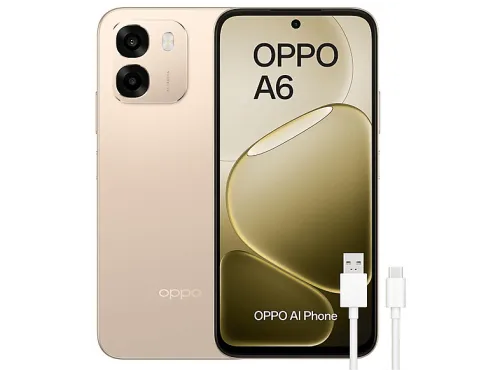 OPPO A6, Gold, Móvil Android, 256 GB, 6 GB RAM, 6,67 ", Quad-Core 1.5 GHz