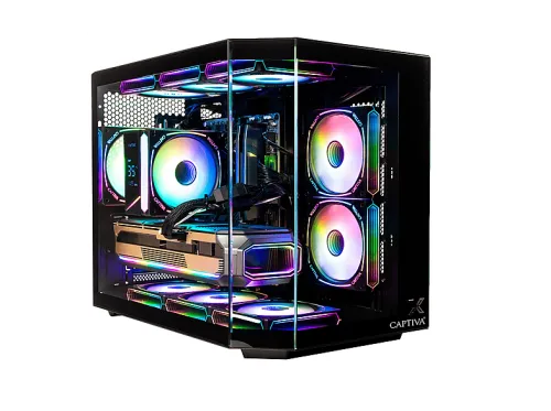 PC gaming | CAPTIVA Entry Gaming R10-3981, AMD Ryzen 7 9700X, 8 Núcleos, 16 GB RAM, 500 GB SSD, GeForce RTX™ 5060, Windows 11 Home, Negro
