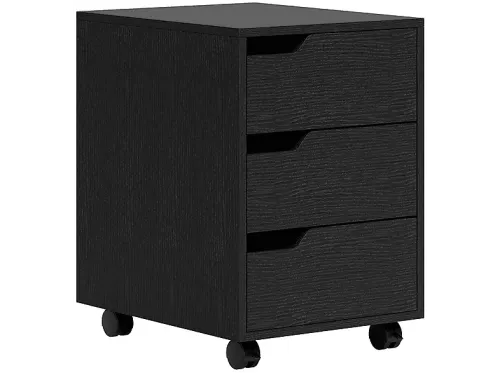 Cajonera | HOMCOM 836-048V00BK, , 50 cm x 57,5 cm x 40 cm, Negro