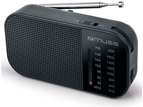 Radios | Muse M-025 R Negro / Radio portátil MUSE, Negro