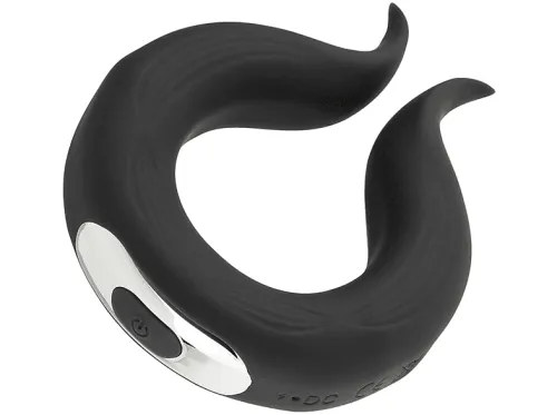 Anillo vibrador | HUGBOX Deseo, silicona hipoalergénica, Negro