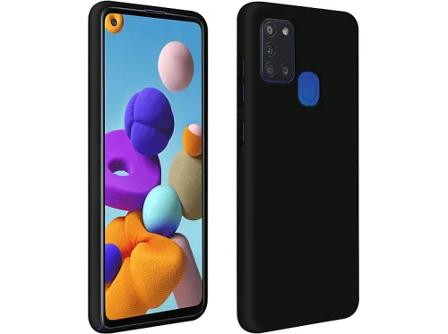 Carcasa para móvil | AVIZAR Fast Collection, Compatible con Samsung Galaxy A21s, Negro