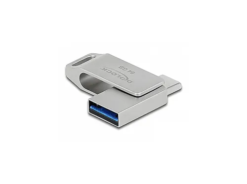 Memoria USB 64 GB | 54075 DELOCK, Plata