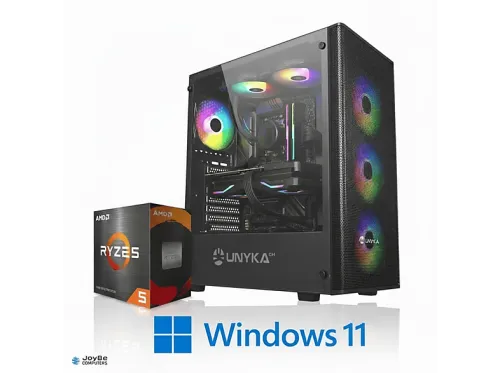 PC Gaming | JOYBE COMPUTERS JoyBe AX-Elite, AMD Ryzen™ 5 5500, 32 GB RAM, 512 GB SSD, GeForce RTX™ 5060, Windows 11 Pro, Negro