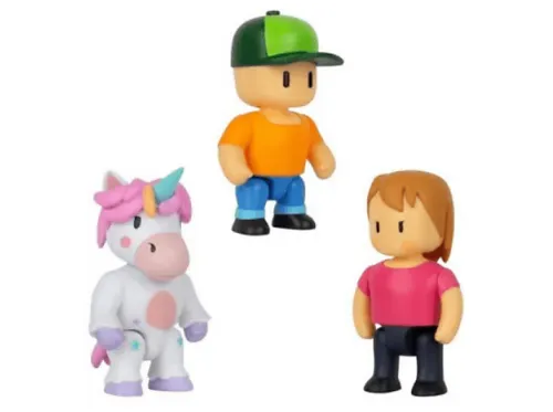 Coleccionable | BIZAK Stumble Guys Pack 3 Figuras Surtidas, Multicolor