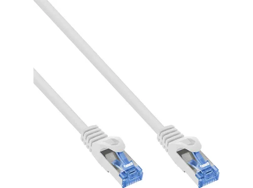 Cable de red | INLINE 74801W, Cat-6A, , Blanco