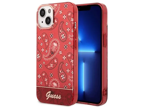 Carcasa para móvil | GUESS H4044, Compatible con Apple iPhone 14, Rojo
