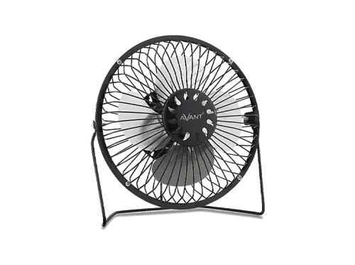 Ventilador de sobremesa | Avant AV7706, 3W, 1 metro, USB, Negro
