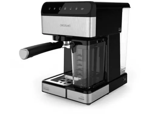 Cafetera semiautomática | CECOTEC 1558 POWER INSTANT-CCINO 20 TOUCH N, 20 bar, 1350 W, 500 ml, 2 tazas, Negro