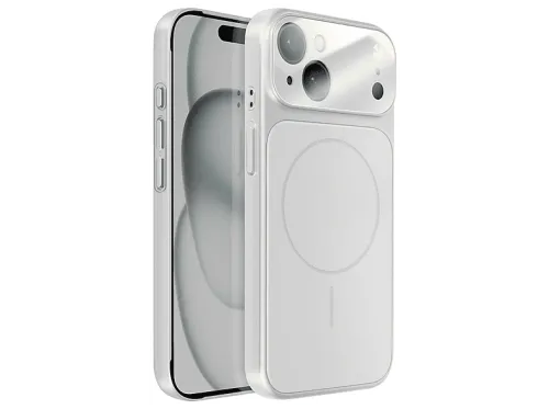 Carcasa para móvil | AVIZAR MBMag Serie, Compatible con Apple iPhone 15, Plata