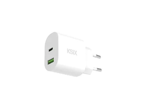 Cargador de móvil | KSIX Bcd20Wa01, Blanco