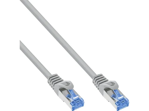 Cable de red | INLINE 74801, Cat-6A, , Gris