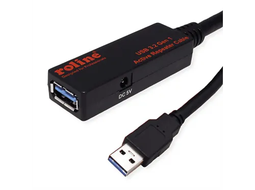 Cable USB | ROLINE 12.04.1072, USB 3.2, USB-A 3.0, USB-A 3.0, Negro