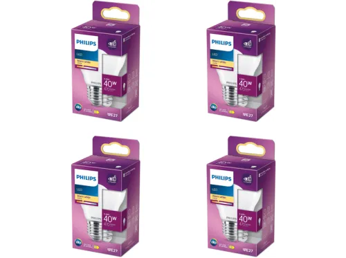 Bombilla | PHILIPS Paquete de oferta, E27, 40 W, 230 V, 2700 K, Eficiencia energética: D, Blanco