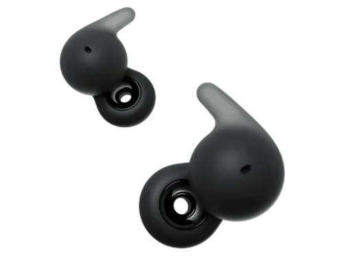 Auriculares True Wireless | Sony LinkBuds Open, Sonido Transparente, Bluetooth, 22 horas, iOS y Android, Google, Alexa, Siri, Abiertos, IPX4, Negro