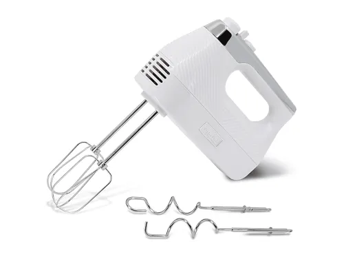 Amasadora de mano | BRIEBE HM1174WHT, 400 W, 2 velocidades, Blanco