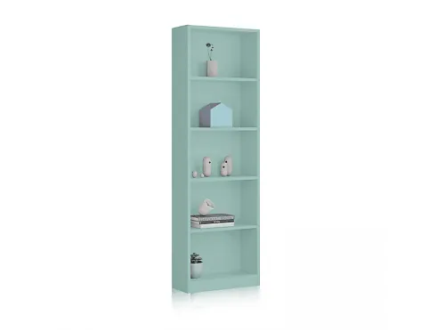 Estantería | DUEHOME Smile, , 52 cm x 180 cm x 25 cm, Verde Aqua