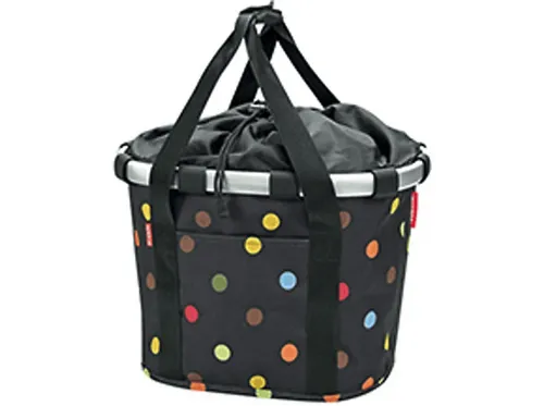 Cesta delantera | Cesta para Bicicleta KLICKFIX, dots