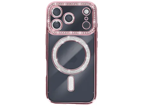Carcasa para móvil | AVIZAR DIAMAG-PK-17X, Compatible con Apple iPhone 17 Pro Max, Rosa champán
