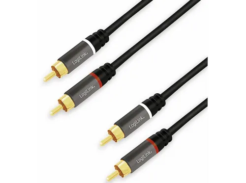 Cinchkabel | LOGILINK CA1207, Negro