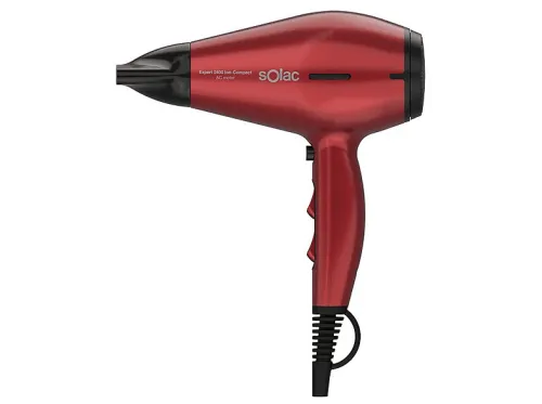 Secador de pelo | SOLAC SP7153, 2400 W, Difusor de aire niveles temperatura, 2 velocidades, Rojo