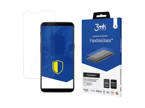 Protector pantalla móvil | OnePlus 5T - FlexibleGlass 3MK, OnePlus, OnePlus 5T, Cristal híbrido