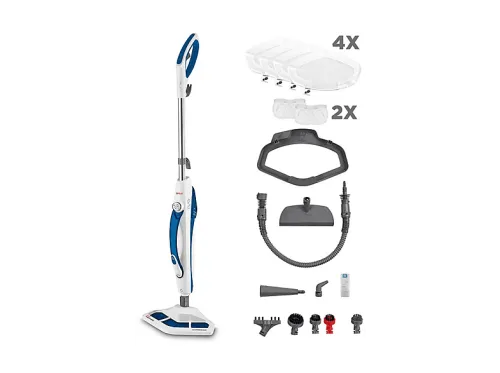 Limpiador vapor suelos | POLTI SV460, 1500 W, 0,3 l, 0 barbar, Blanco