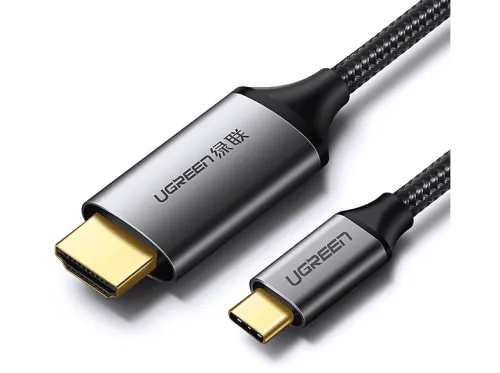 cable HDMI | UGREEN Ugreen MM142 505701 Cable USB-C a HDMI de 1,5 m Gris, HDMI Estándar, 1,5 m
