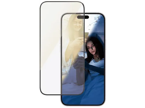 Protector pantalla móvil | PanzerGlass® EyeCare Screen Protector iPhone 16 Plus | 15 Plus | Ultra-Wide Fit PANZERGLASS, Apple, Apple - iPhone 16 Plus, Apple - iPhone 15 Plus, Vidrio templado, Tereftalato de polietileno (PET), Silicona