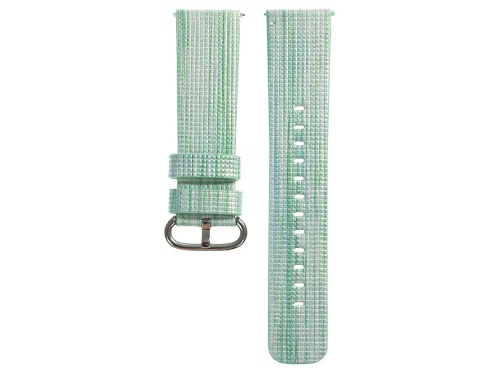 Correa | Universal de piel revestida tejido de colores para relojes de 22mm DAM ELECTRONICS, Verde Claro