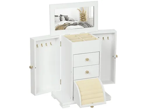 Joyero | H00-007V01WT HOMCOM, Blanco