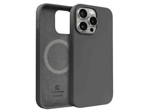 Carcasa para móvil | GÉNÉRIQUE CRGCOLRMIP1561PTTN, Compatible con Apple iPhone 15 Pro, Gris antracita