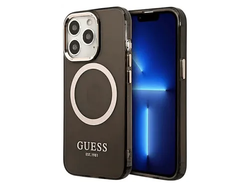 Carcasa | GUESS GUHMP13XHTCMK, Compatible con Apple iPhone 13 Pro Max, Negro