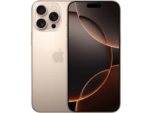APPLE iPhone 16 Pro Max, Arena, Móvil iOS, 256 GB, 8 GB RAM, 6,9 " Super Retina XDR, Ceramic Shield, 120 Hz, Recubrimiento oleofóbico, Anti-huellas, Apple, A18 Pro