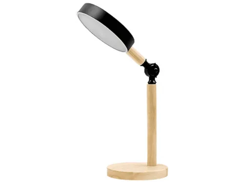 Lámpara de mesa | PONTICA FABRILAMP, Negro/Haya