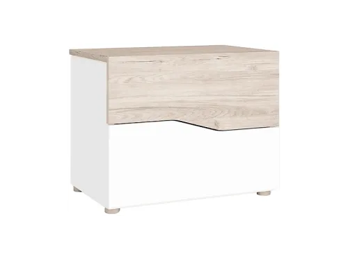 Mesita de noche | MIROYTENGO cannes 2 cajones sahara 54x42x35 cm, Melamina, 54 cm x 35 cm