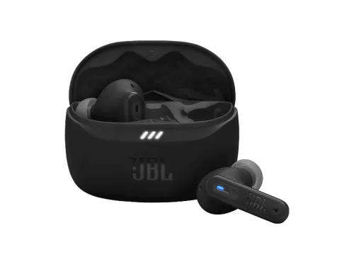Auriculares True Wireless | JBL Tune 255NC, 48h Autonomía, Cancelación de Ruido, Pure Bass con sonido Spatial, 6 Micrófonos, IP54, Negro