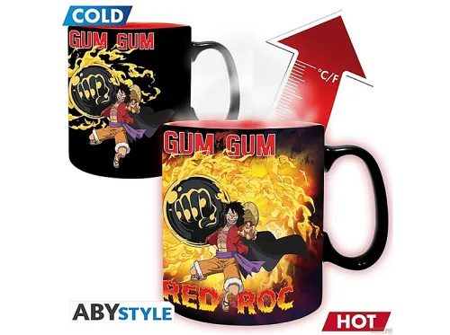 Taza | ABYSTYLE Taza - Termorreactiva - One Piece - Luffy vs Kaido