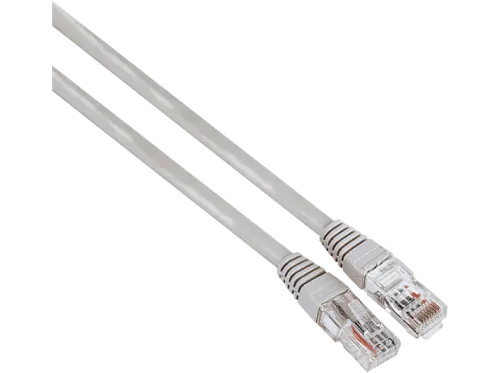Cable de red | Hama 00200909, 1.5 m, 1 GBit/s, U/UTP, CAT 5e, Enchufe RJ45, Gris