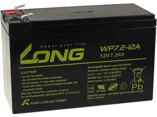 Baterías de Plomo | POWERY KungLong Batería de Reemplazo para SAI APC Smart-UPS RT 1000 Marine
