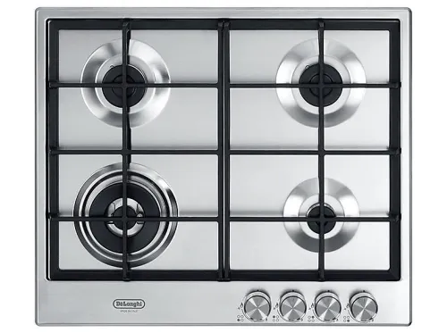 Placa de gas | DELONGHI 8024651211006, 4 zone(s) zonas, 600 mm, Plata