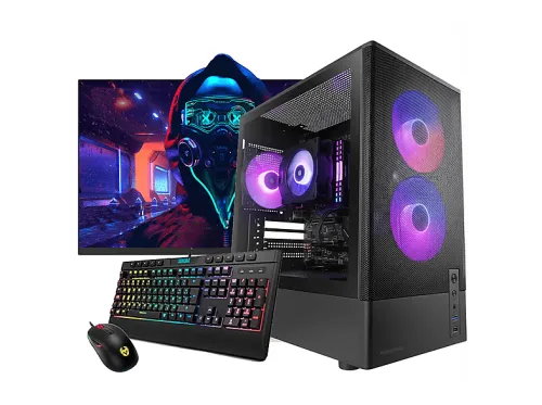 PC Gaming | NEOPC Neo-DELTA23, R5-4650G, 16 GB RAM, 1 TB SSD, Radeon™ RX Vega 7, Windows 11 Pro, Monitor 27 " Full-HD, negro