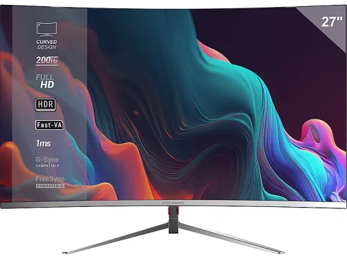 Monitor gaming | MARS GAMING 4T MV27CW, 27 ", Full-HD, 10 ms, Blanco